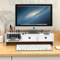 PVC Monitor Stand Riser Storage Organizer